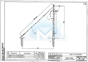 Траверса концевая с оттяжкой ОВЛ-II
